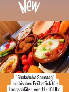 Gute Nachricht für Langschläfer:
samstags gibt es bei uns Shakshuka Frühstück 
von 11 - 16 Uhr 
#arabischfrühstücken #shakshuka #falafel 
#langschläferfrühstück #lazysaturdays