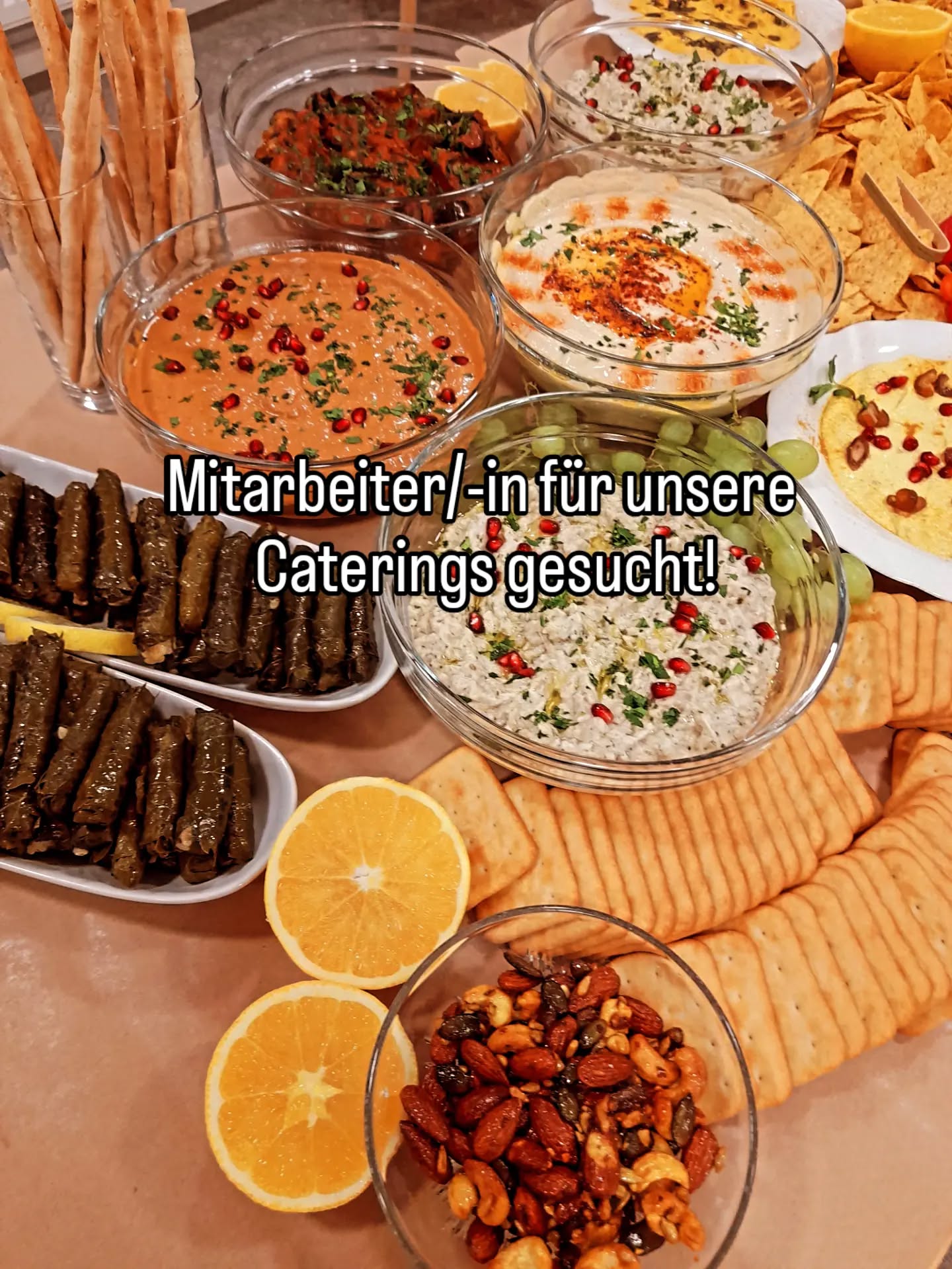 °Du arbeitest gerne in der Küche und liebst es Essen liebevoll zu dekorieren?
°Du bist zeitlich flexibel (vormittags/ nachmittags) und zuverlässig?
Dann  melde Dich bei uns - wir freuen uns auf Dich!
#jobs #orientalfood #catering #minijob