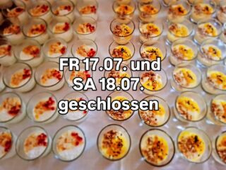 Wir benötigen die nächsten 2 Tage unsere ganze (Wo)man Power und Platz für Caterings
Besucht uns an Samstag doch beim Streetart Festival.
Danke für Euer Verständnis.
Wir sind auf der Suche nach Verstärkung für unser Team. Bei Interesse bei uns melden.
#catering #orientalfood #fingerfood
#falafel #minijob